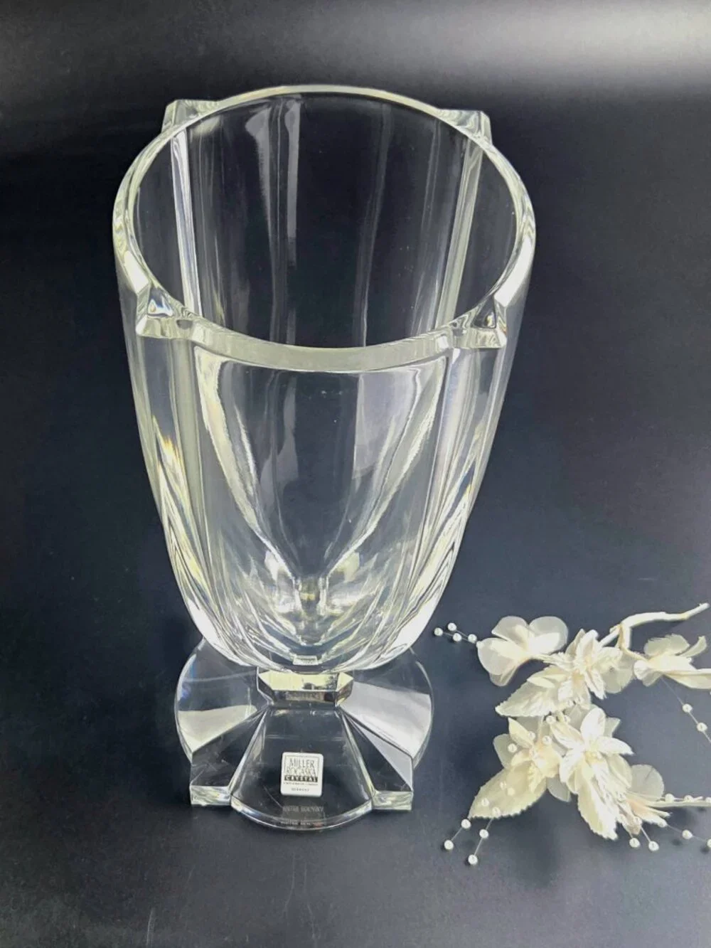 Vintage Rogaska Miller Heavy Crystal Vase – Made in Germany ✨🏺